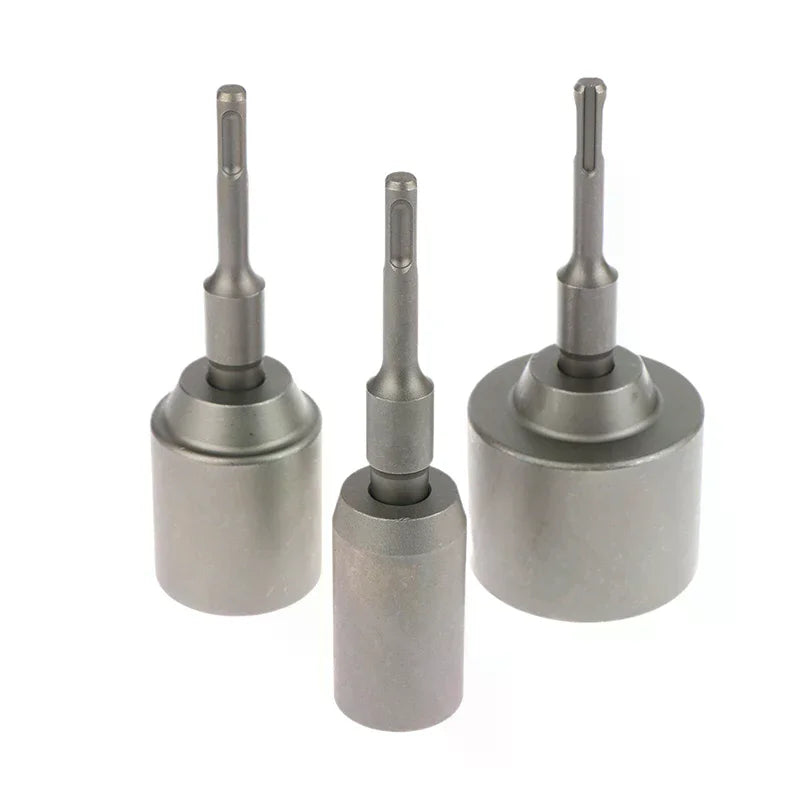 Forged Steel SDS-Plus Ground Rod Driver, Heavy Rotary Hammer Drills, T Post Drill Converter.