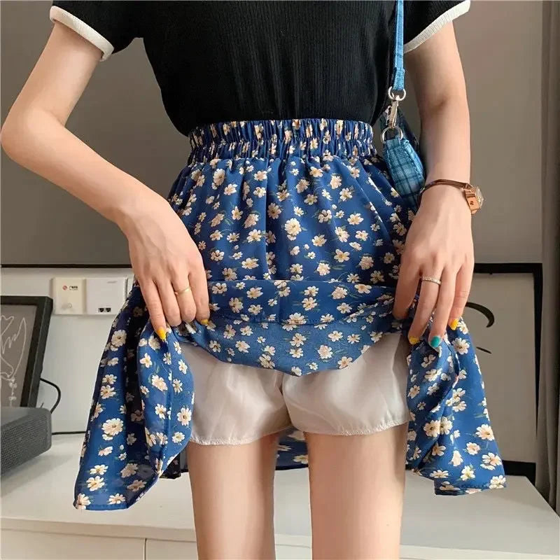 Short Mini Skirts For Women Korean Style Woman Skirt Chiffon Summer Offer Aesthetic Hot Harajuku Luxury Elegant Modest Stylish V