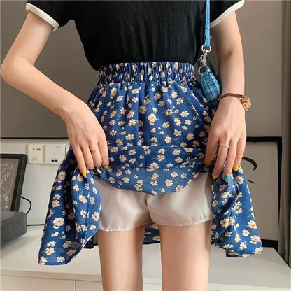 Short Mini Skirts For Women Korean Style Woman Skirt Chiffon Summer Offer Aesthetic Hot Harajuku Luxury Elegant Modest Stylish V