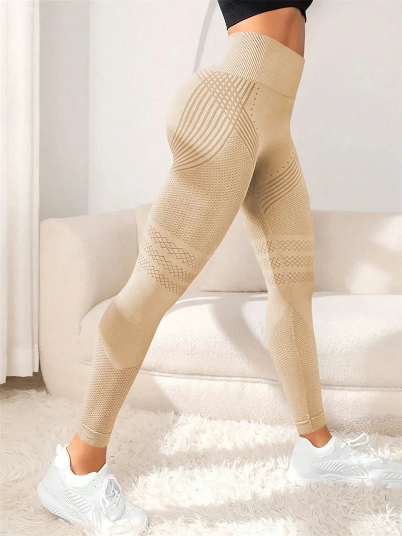 Sports Pants With Sexy Lines Lifting Buttocks Sports Tight Pants Women&