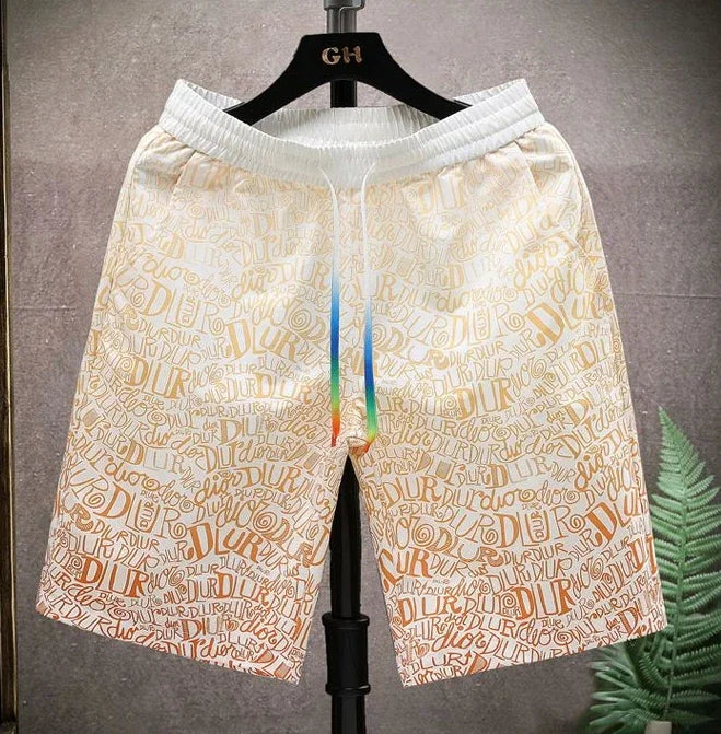 Shorts for Men Anime Graphic Board Man Short Pants Beach in Bulk with Ice Elastic Personalizate Fashion Streetwear New Pant 2025