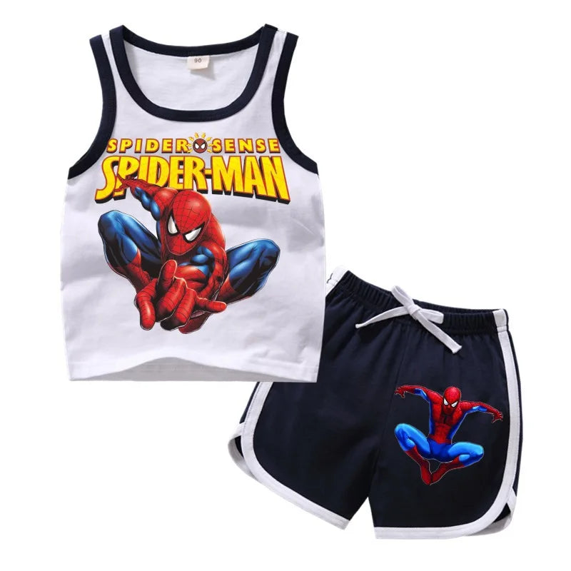 Verano T-shirts Girls Boys Graphic Pure CottonTee Cartoon Anime Clothing Sleeveless Tops