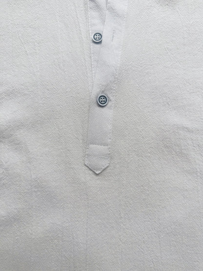 New Cotton Linen Shirts for Men Casual Shirts Lightweight  Short  Sleeve Henley Beach Shirts Hawaiian T Shirts for Men
