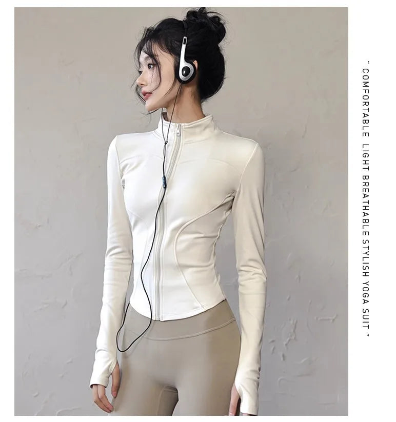 new Sportswear Woman Gym Yoga Sports Jacket Women&