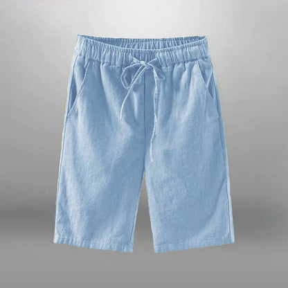 Men Shorts for Men Cotton Linen Casual Breathable Beach Shorts Men&