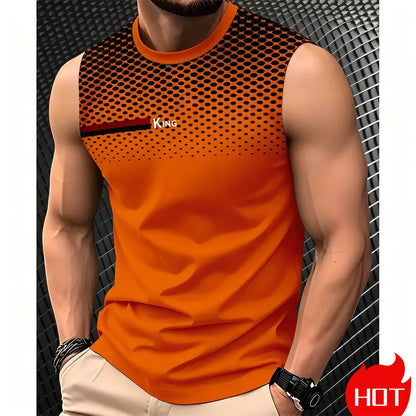sleeveless T-shirt for man Summer tank tops Fashion Men&