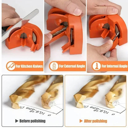 Drill Bit Sharpener Multipurpose Drill Bits Grinding Sharpener, Portable Drill Grinder Grinding Tool, Powered by Electric Drills