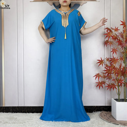 New Summer Kaftan Abaya 2023 African Dresses for Women Traditional Clothing Islam Prayer Attire Turkey Muslim Loose Robe Ramadan