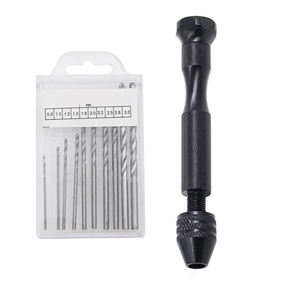 0.3-3.2mm  Small Hand  Drill Set  Woodworking Drilling Tools For Models Hobby DIY Jewelry Craft Hand Manual Drill Bit