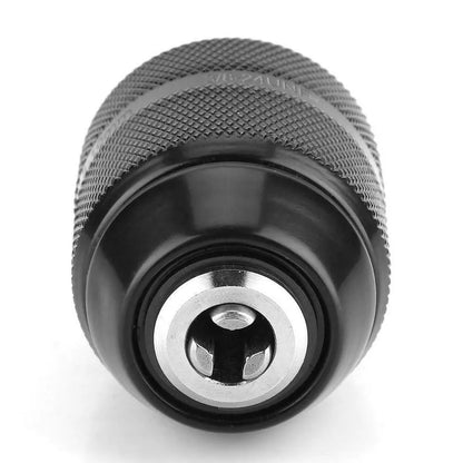 Durable 0 8 10mm Metal Drill Chuck, 3/8 24UNF Thread, Reliable Locking Function With Ratchets, Suitable For Percussion Drills