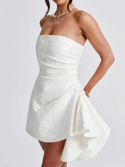 Sleeveless Off-Shoulder Sexy Evening Dress Celebrity Style Tub Top Dress Spring 2026