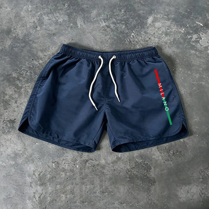 Summer Mens Beach Shorts Casual Quick Dry Surf Man Swimwear Outdoor Jogging Shorts Swimming Fashion Elastic Waist Sports Pants