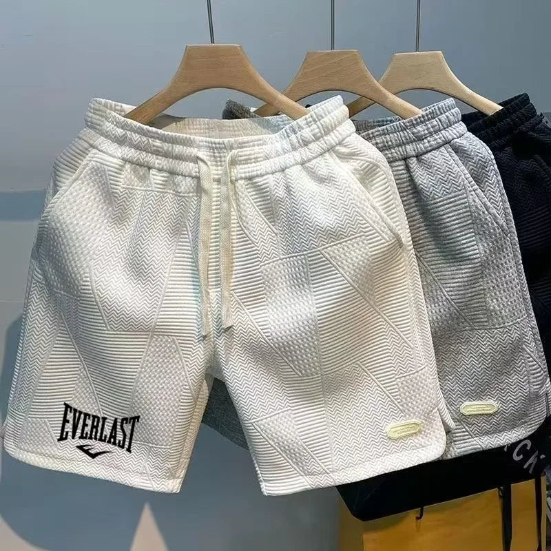 2025 New casual printed shorts fashionable and popular men&