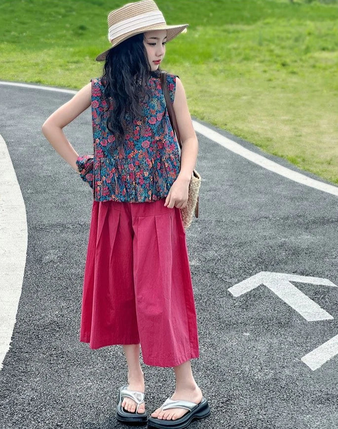 Kids Girl Clothes Summer Suits for Girls 12 14 Years Old Clothing Sets 4 7 Children 11 Korean Children&