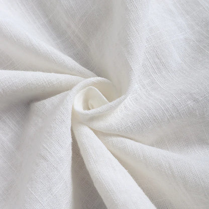 Cotton Linen Shirts Women Casual Solid Blouses Shirts Loose Tops Tunic Blusas Oversized T-Shirt Blouse Women Short Sleeve Shirt