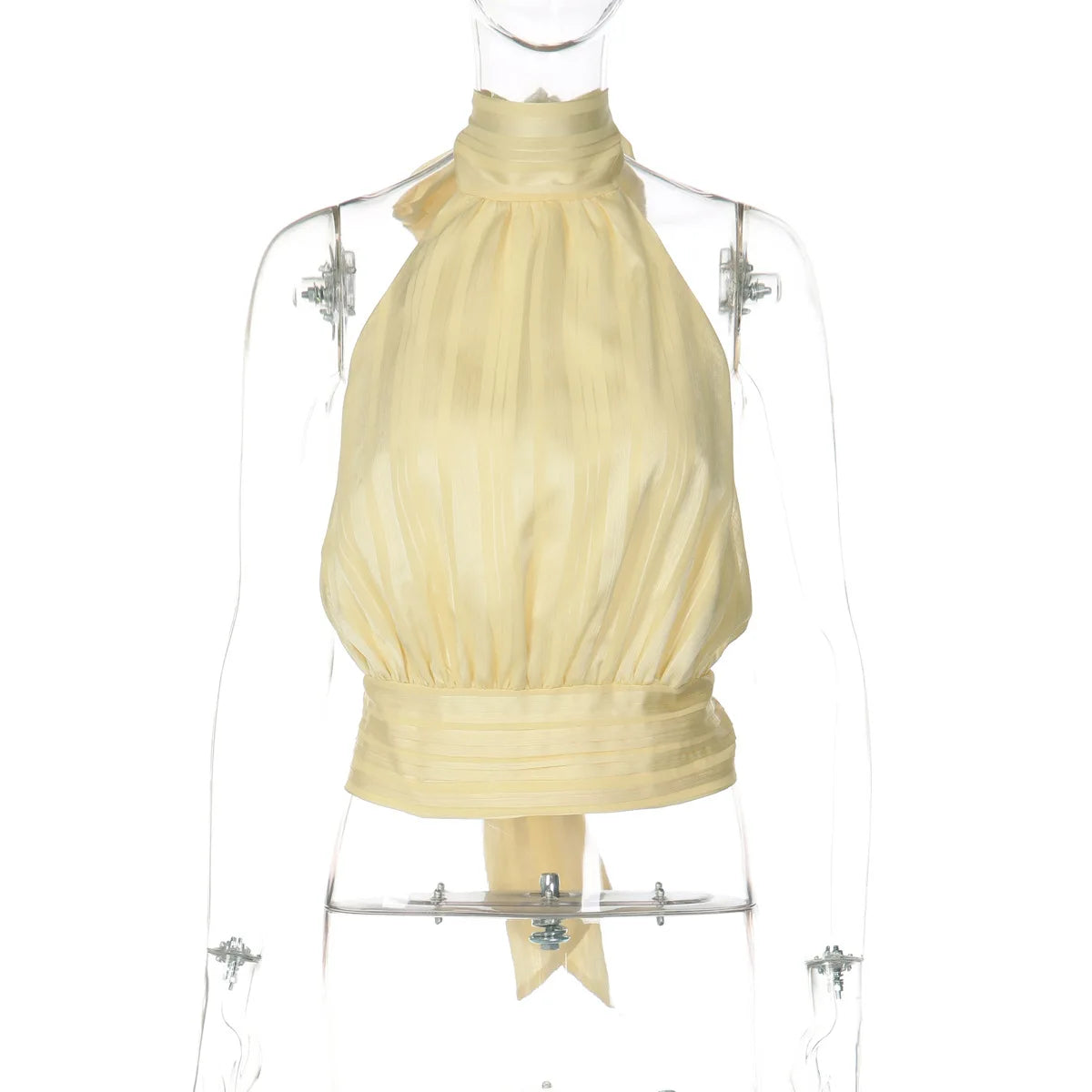 Tossy Fashion Sexy Backless Tanks Y2k Top For Women Lace-Up Sleeveless Summer 2026 New Cropped Top Female Solid Bandage Tops