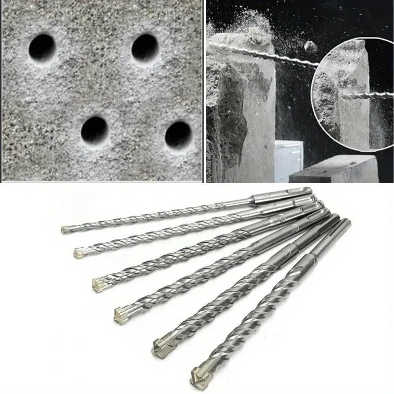 5/6/8/10/12/14/16mm Concrete SDS Plus Drill Bit Cross Electric Hammer Drill Bits for Masonry Concrete Rock Stone