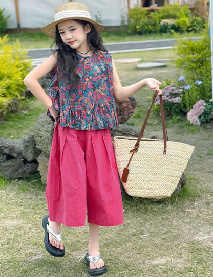 Kids Girl Clothes Summer Suits for Girls 12 14 Years Old Clothing Sets 4 7 Children 11 Korean Children&