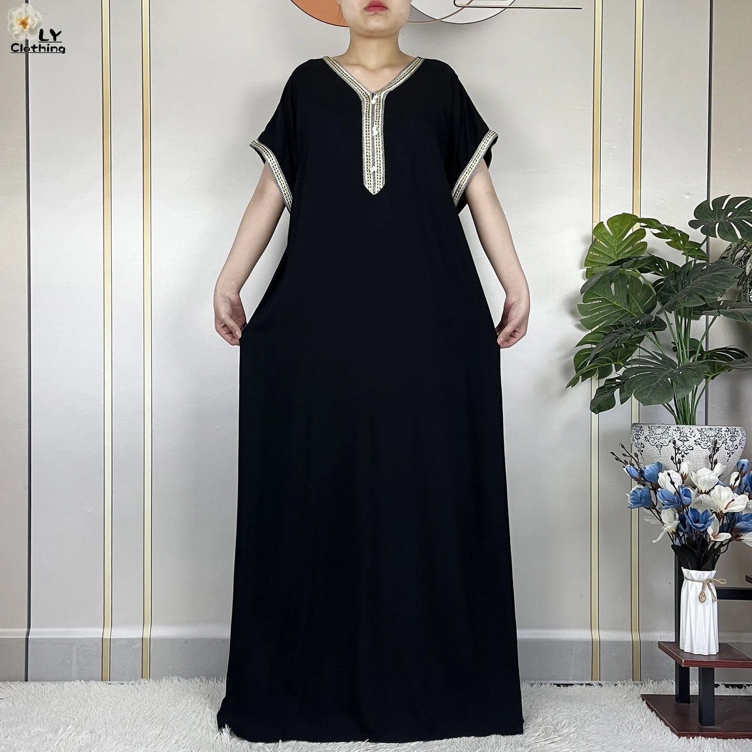 New Summer Kaftan Abaya 2023 African Dresses for Women Traditional Clothing Islam Prayer Attire Turkey Muslim Loose Robe Ramadan