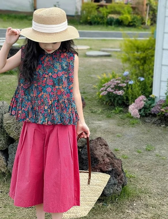Kids Girl Clothes Summer Suits for Girls 12 14 Years Old Clothing Sets 4 7 Children 11 Korean Children&