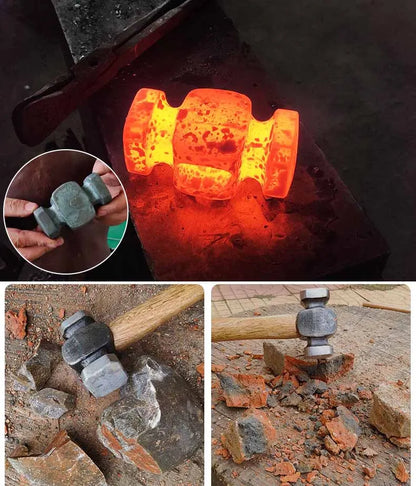 Accessories for Hand-forged Tools with Wooden Handles for Household Use Portable Woodworking Professional Hand Tools Hammers