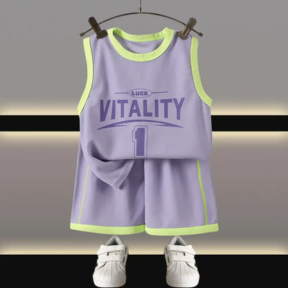Kids Clothes Boys Girls Vest Suit Summer  Children&