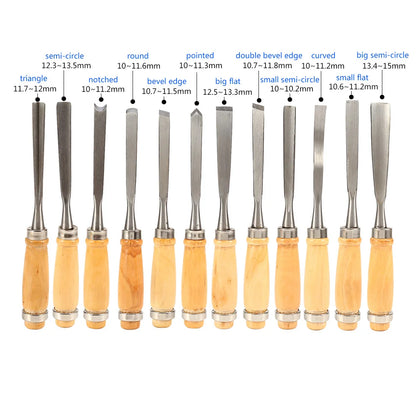 Wood Carving Hand Chisel Set Woodworking Professional Lathe Gouges Tools Wood Carving Tools Wood Hand Chisels Hand Chisels