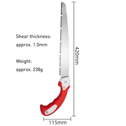 Handsaw Sharp Pruning Shear Reciprocating Waist Saw Cutter For Garden Fruit Tree Woodworking Trimming Tool With Protective Cover