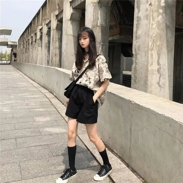 Shirts Women Linen Mandarin Collar Cropped Boxy Fit Tea Ceremony Zen Minimalist Blouse For Meditative Female Calm Daily Outfit
