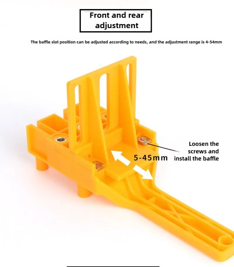 Woodworking Dowel Handheld Drill Guide and Hole Saw Tool 6/8/10mm Drill Bit For Carpentry Straight Hole Locator Clamp