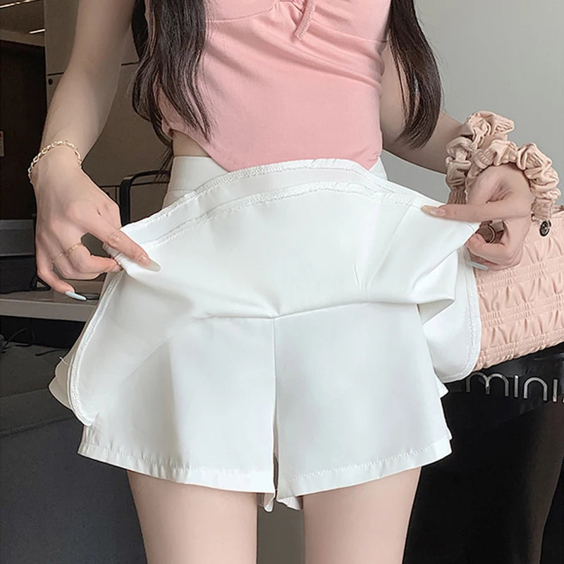 Woman Skirt Short White Skirts for Women High Waist Gyaru Korean Fashion Chic and Elegant Premium Quality Stylish Style