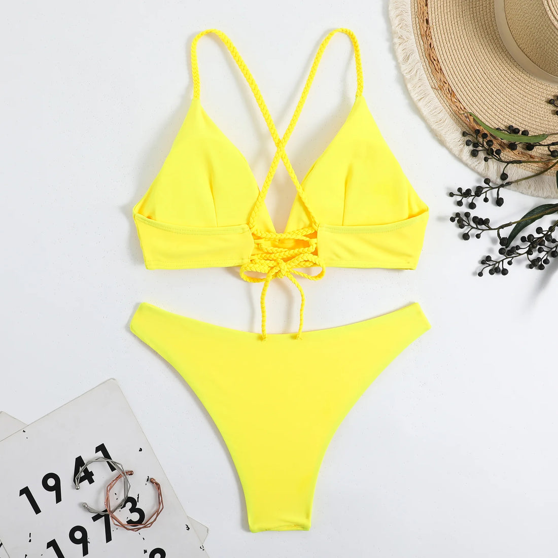 New Sexy White Bikinis Swimsuits Women Swimwear Beach Swimming Wear Bathing Suits Brazilian Thong Bikini Set Pool Bather 2024
