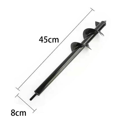 Drill Head for Digging Hole for Garden Planting Farm Agricultural Spiral Drill Bit Loose Soil Alloy Ground Drill Short Rod Plant