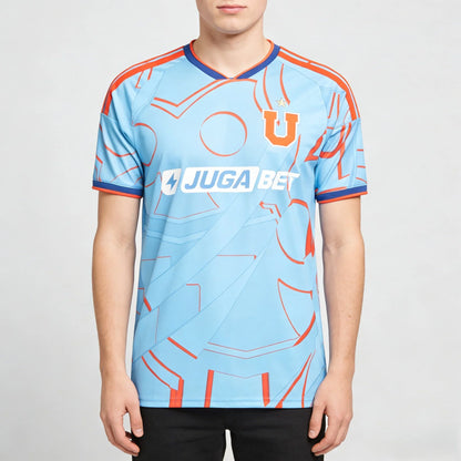 2026 New Jersey 3D Sports Universidad De Chile Special Edition Soccer Jersey – Blue Red Geometric Pattern Tees