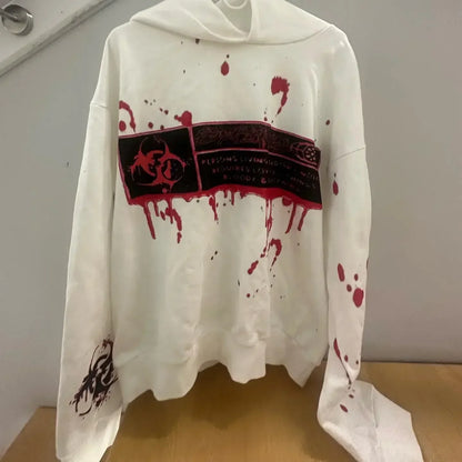 Harajuku Hoodies Women Goth Streetwear Tops Gothic Grunge Couples Sweatshirt Drolandmiller Oversized Hoodie Y2k Clothes