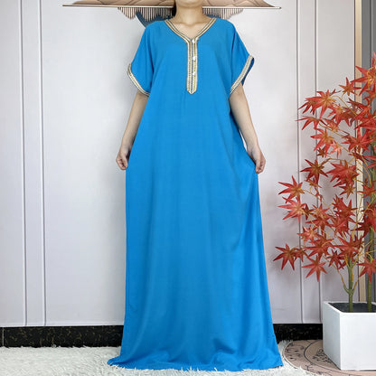 New Summer Kaftan Abaya 2023 African Dresses for Women Traditional Clothing Islam Prayer Attire Turkey Muslim Loose Robe Ramadan