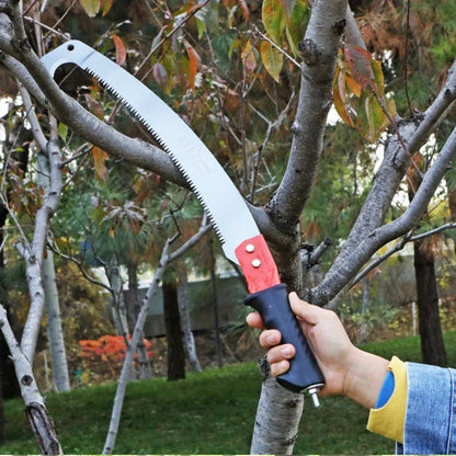 2 types of multi-functional hand saws for pruning trees and outdoor gardening, with stainless steel serrated blades