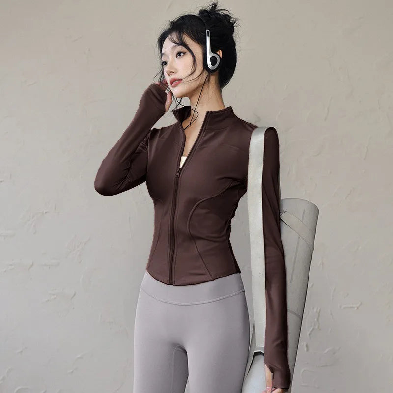 new Sportswear Woman Gym Yoga Sports Jacket Women&