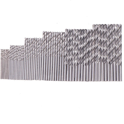 60/120Pcs Drill Set - Suitable For Metal And Wood, 1-3.5mm High Carbon Steel, Round Shank Spiral Groove Design, Durable Woodwork