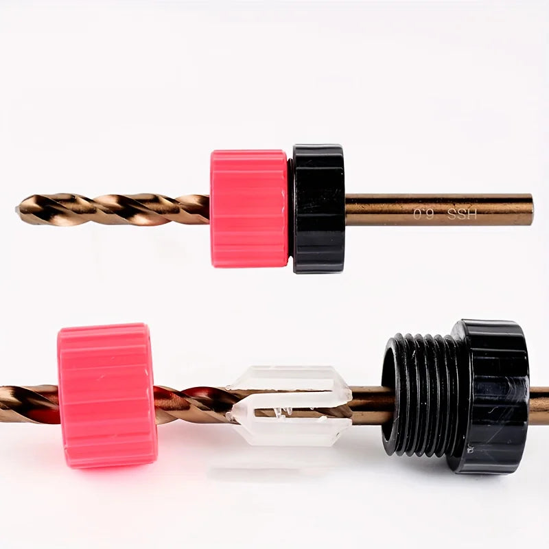 3-Piece Drill Depth Stop Set | 3-13mm Adjustable Plastic Limit Rings for Woodworking | Precision Hole Drilling Guide