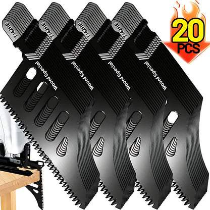 20/1PCS Jigsaw Blades Heavy Duty T-Shank Wood Aluminum Cutting Coarse Teeth Precision Tight Spaces Tools Replaceable Cut Tools