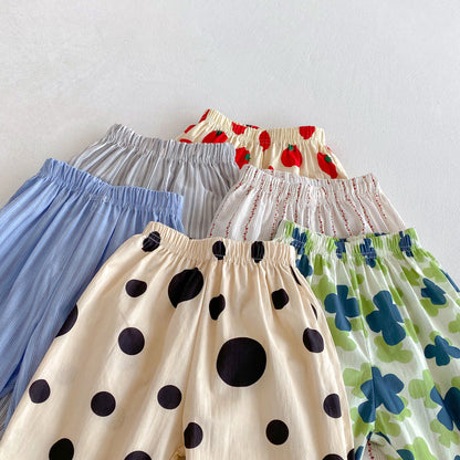 1-6 Year Old Kids Clothing Summer Thin Casual Trousers Fashion Korean Style Children Haren Pants Toddler Costume Child Long Pant