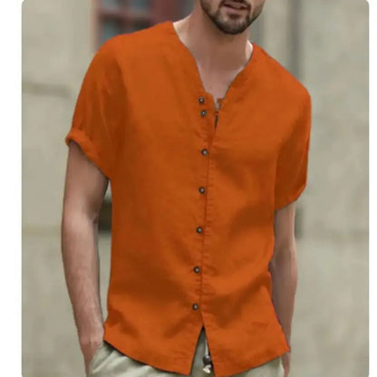 New linen shirt men&