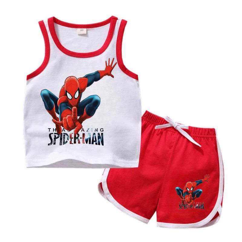 Verano T-shirts Girls Boys Graphic Pure CottonTee Cartoon Anime Clothing Sleeveless Tops