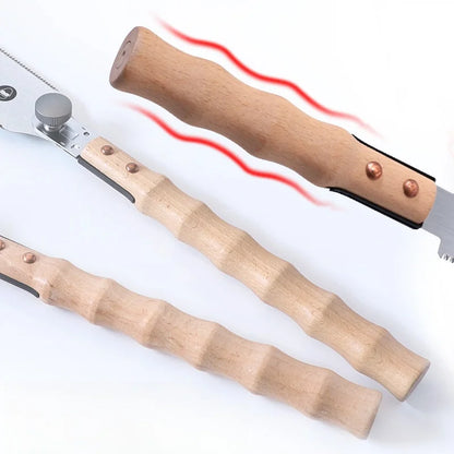 ALLSOME13/22 Inch Hand Saw SK-5 Steel Blade Flexible Wood Pull Saw Ergonomic Design Keyless Blade Change Perfect for woodworking