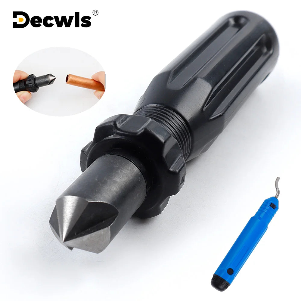 New Short Length Hand Reamer &amp; Countersink General Tools Deburring &amp; Trimming Scraper Professional Carpentry Deburring Tool Set