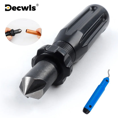 New Short Length Hand Reamer &amp; Countersink General Tools Deburring &amp; Trimming Scraper Professional Carpentry Deburring Tool Set