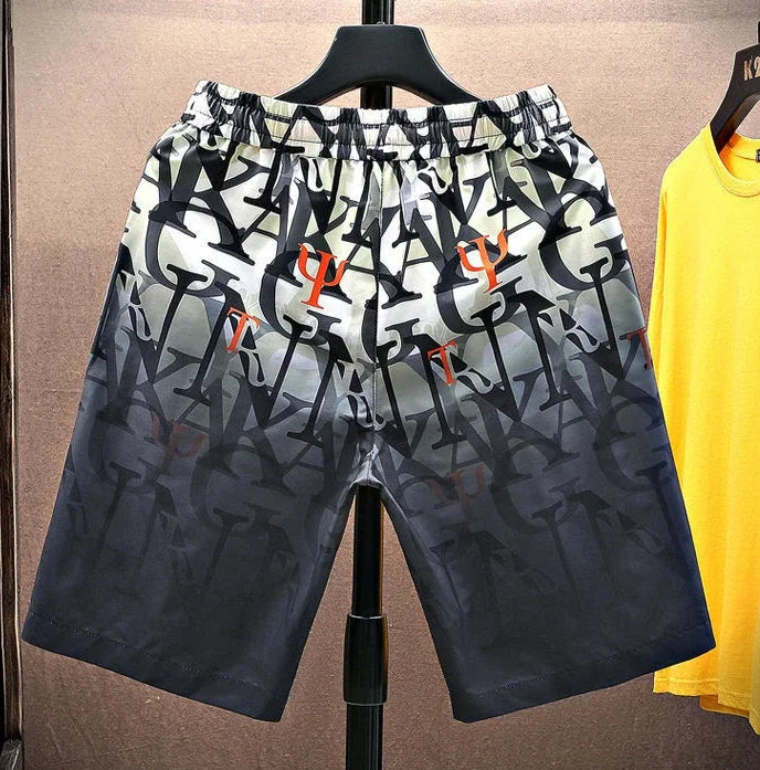 Shorts for Men Anime Graphic Board Man Short Pants Beach in Bulk with Ice Elastic Personalizate Fashion Streetwear New Pant 2025
