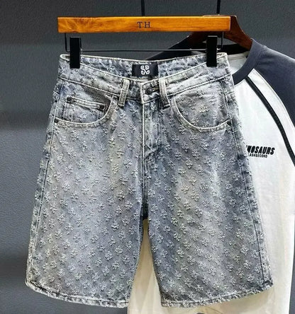 Short Shorts Summer New Personalized Trendy Brand Five Quarter Pants Korean Version Trend Slim Fit Versatile Youth Fashion