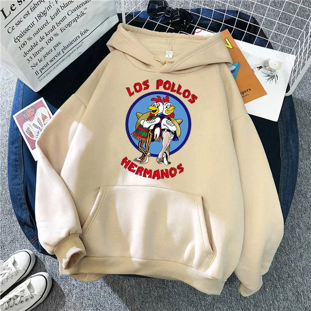 Hoodies Print Los Pollos Hermanos Long Sleeve Casual Fashion Pullover HipHop Harajuku Hoodie Unisex Sweatshirt for Men Women